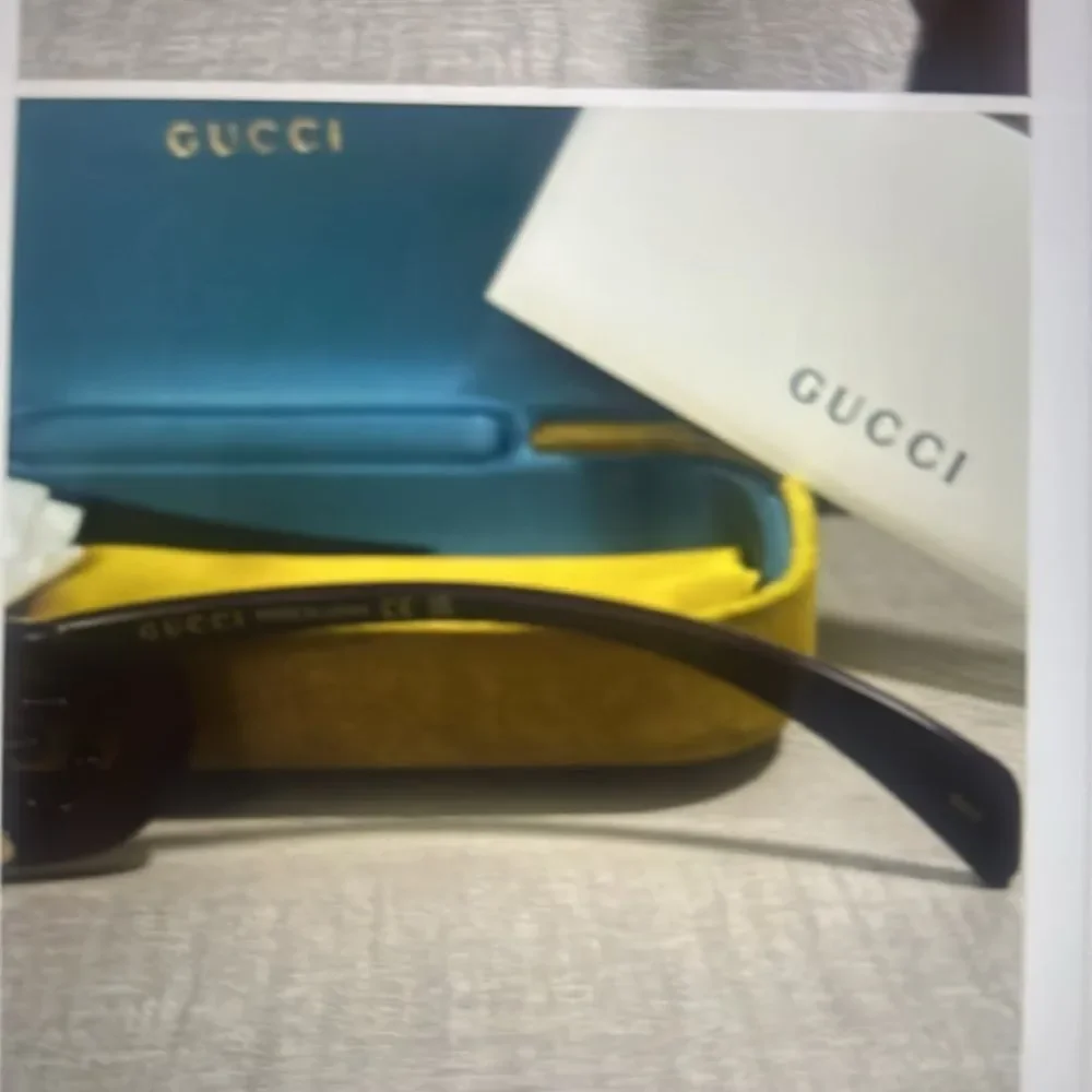 New Gucci Dark Purple Square Glasses